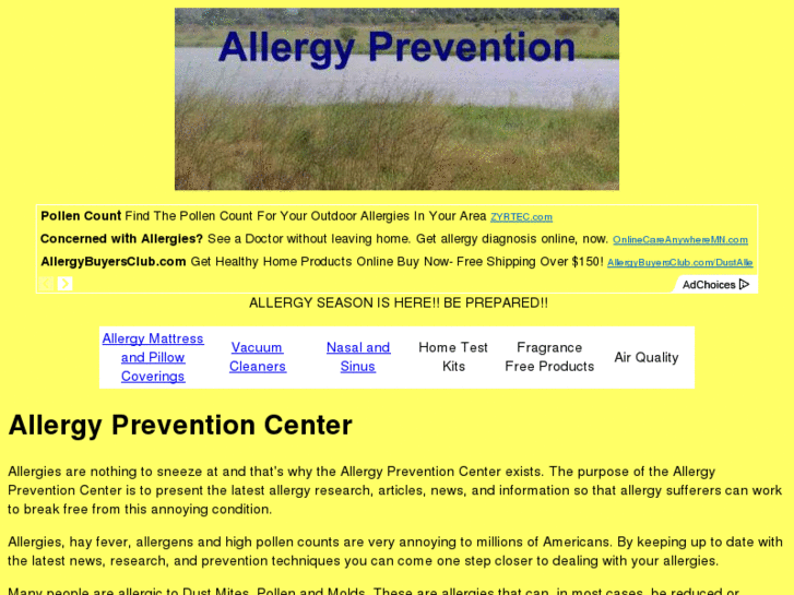 www.allergypreventioncenter.com