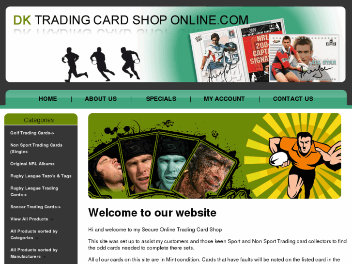 www.dktradingcardshoponline.com