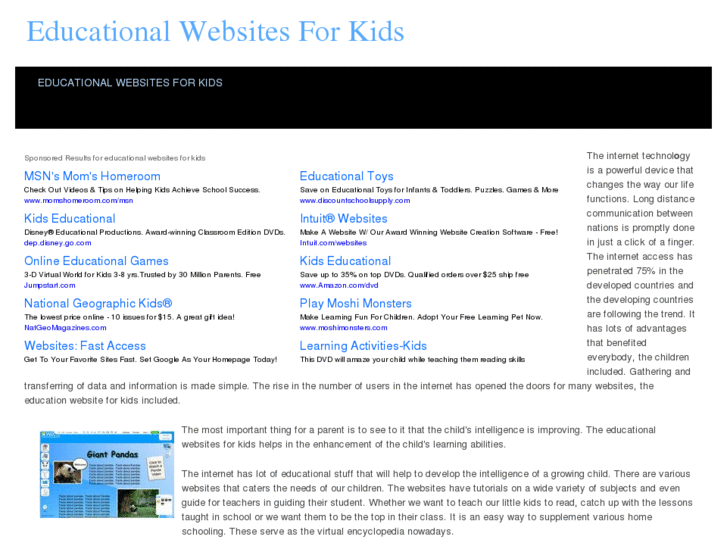 www.educationalwebsitesforkids.net