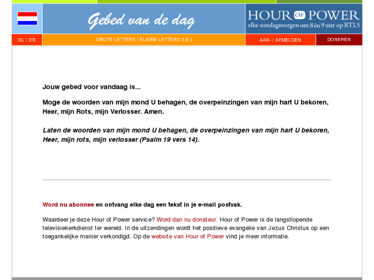 www.gebedvandedag.nl