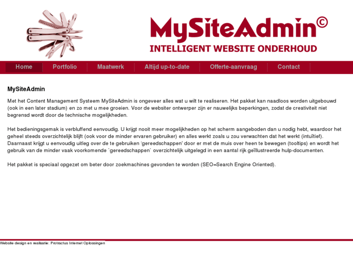 www.mysiteadmin.nl