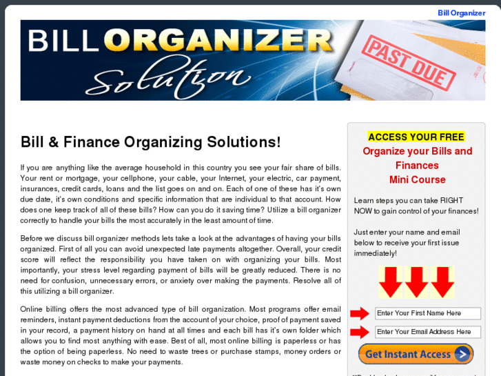 www.billorganizersolution.com