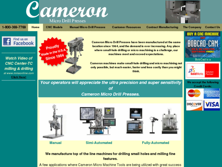 www.cameronmicrodrillpress.com