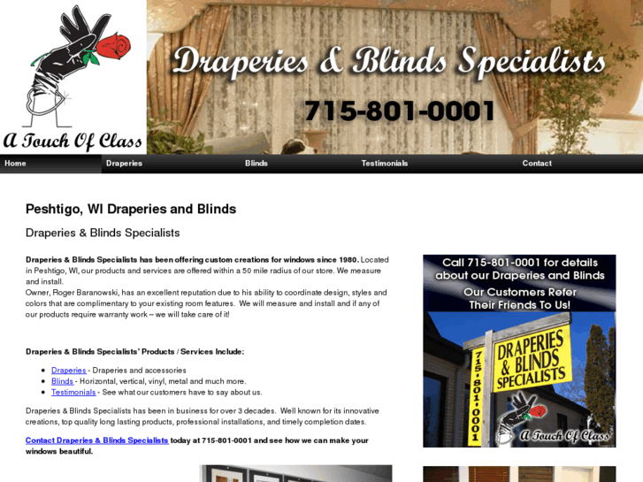 www.draperiesandblindsspecialists.com