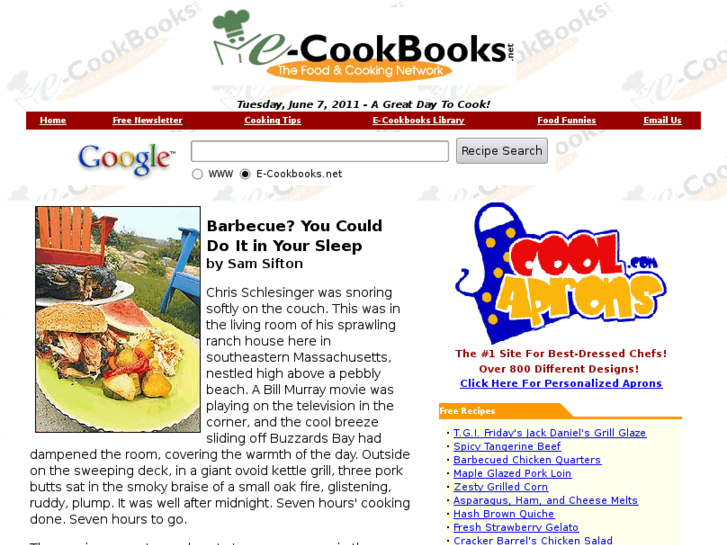 www.e-cookbooks.net