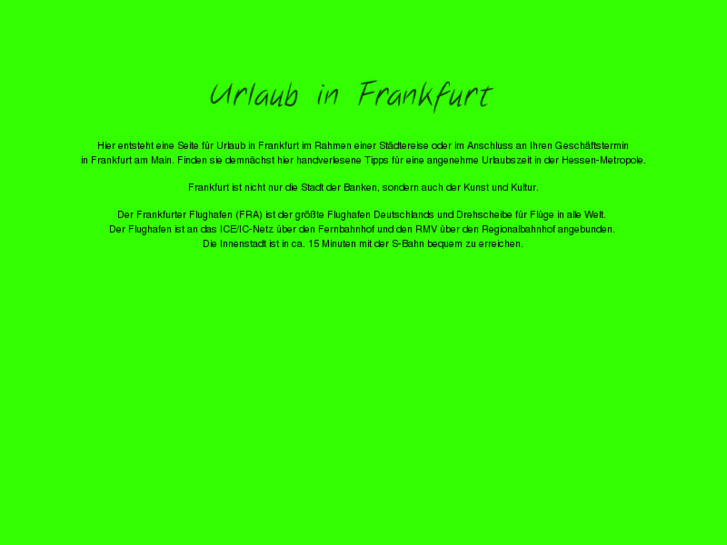 www.urlaub-in-frankfurt.com