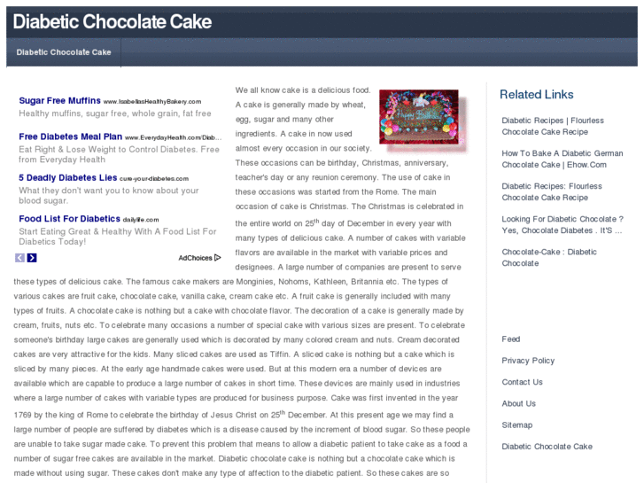 www.diabeticchocolatecake.com