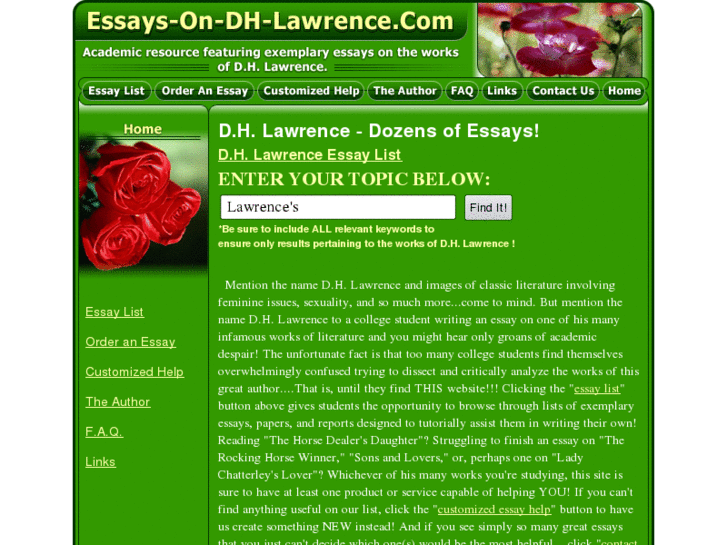 www.essays-on-dh-lawrence.com