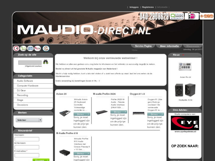 www.maudio-direct.nl