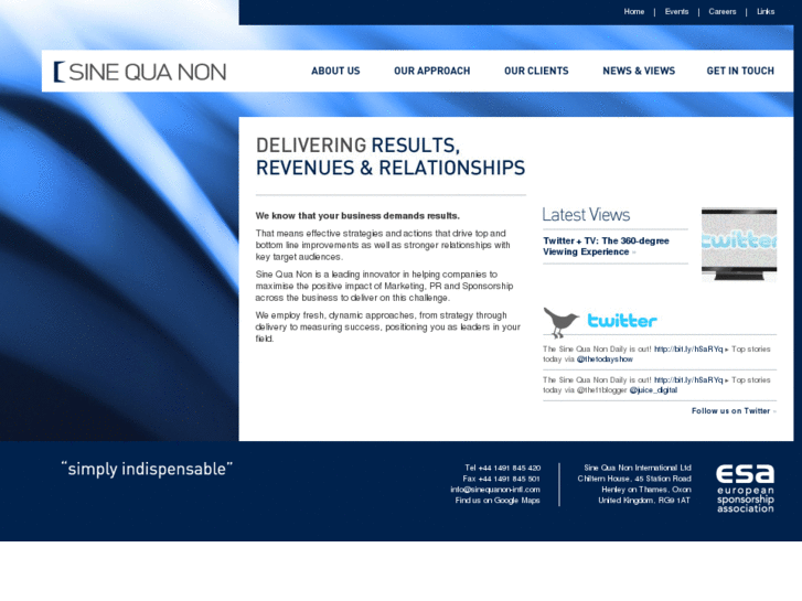 www.sinequanon-intl.com