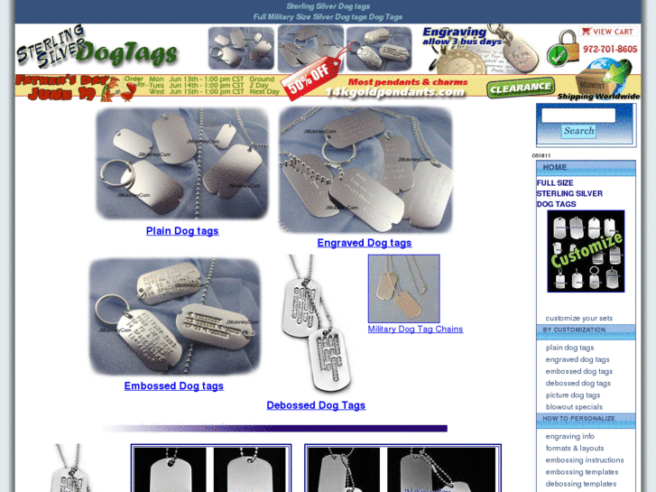 www.sterling-silver-dog-tags.com