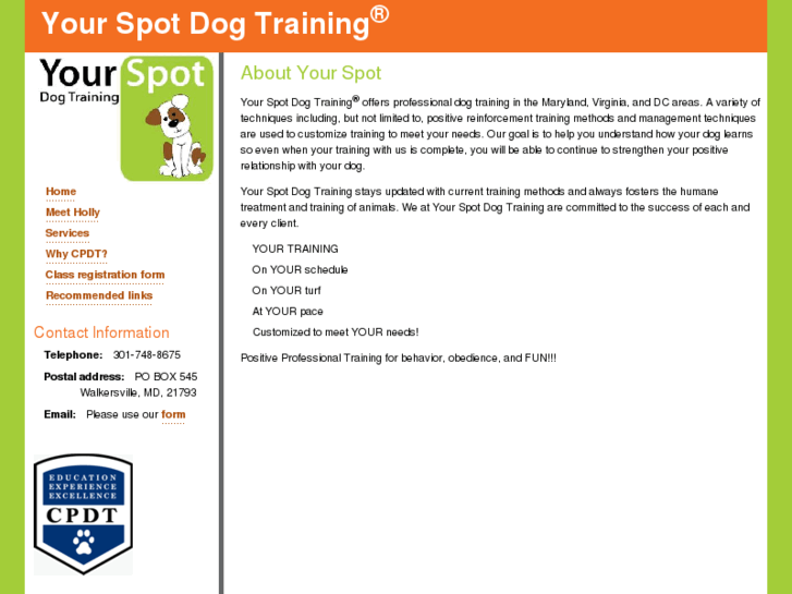 www.yourspotpetdogtraining.com