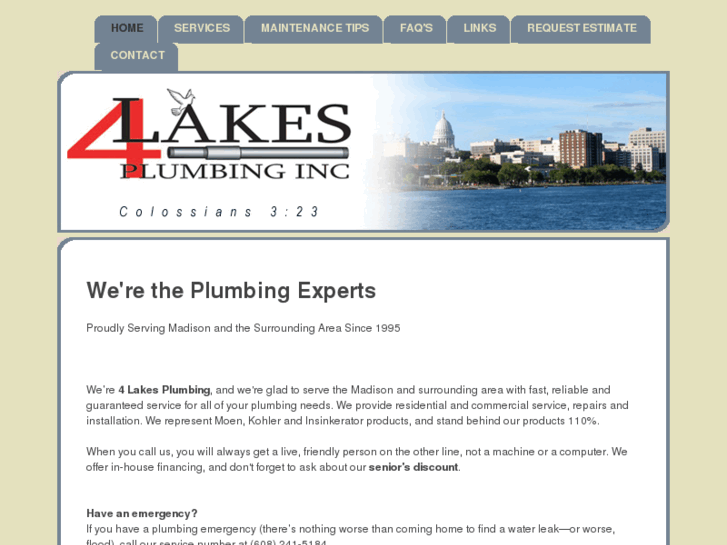 www.4lakesplumbing.com