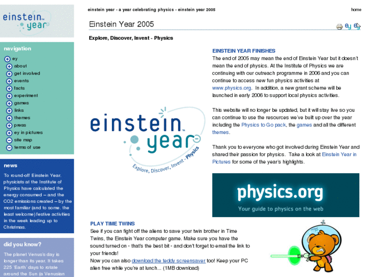 www.einsteinyear.org