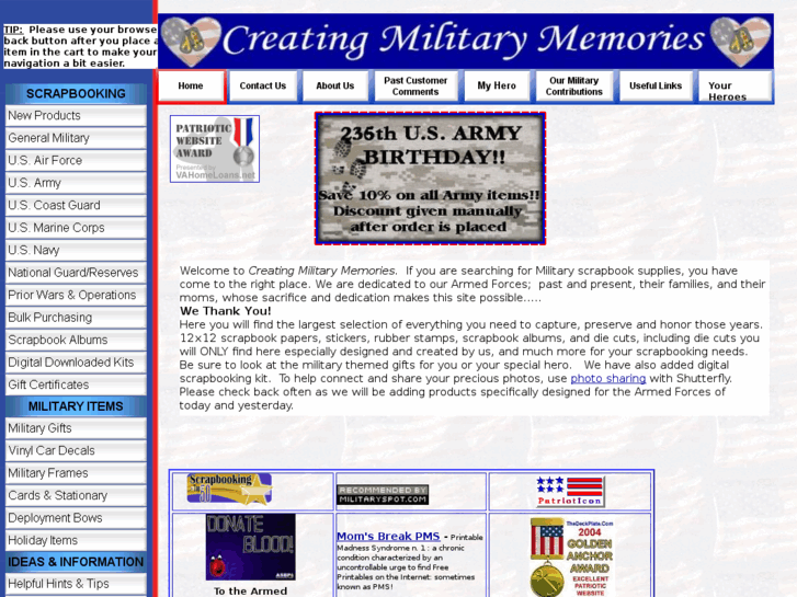 www.creatingmilitarymemories.com