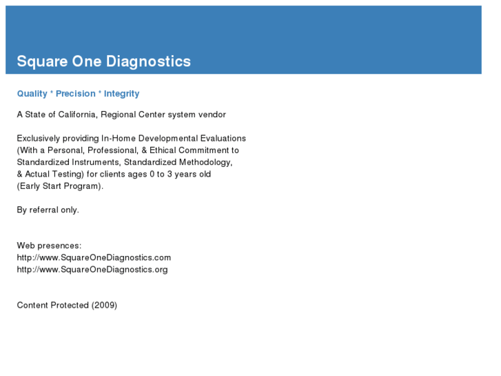 www.squareonediagnostics.com