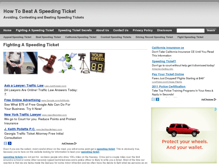 www.howtobeataspeedingticket.info