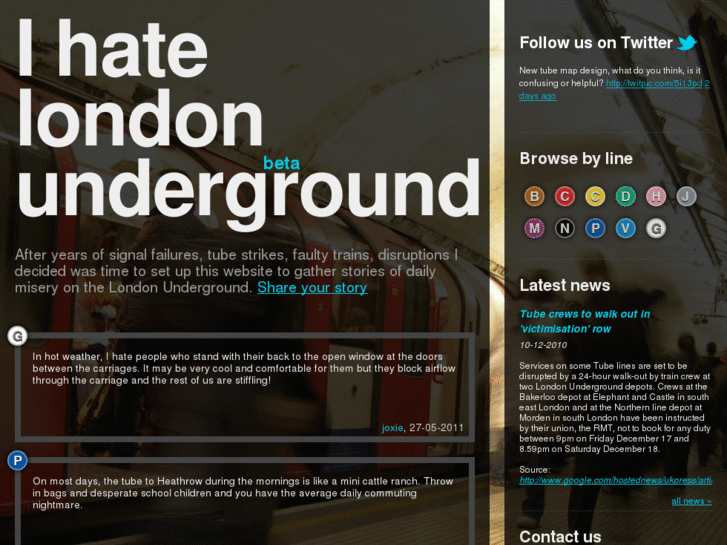 www.ihatelondonunderground.com