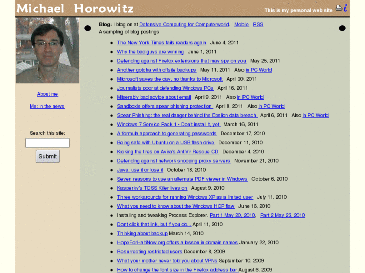 www.michaelhorowitz.com