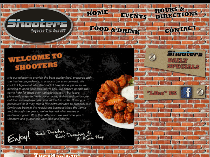 www.shooterssportsgrill.com