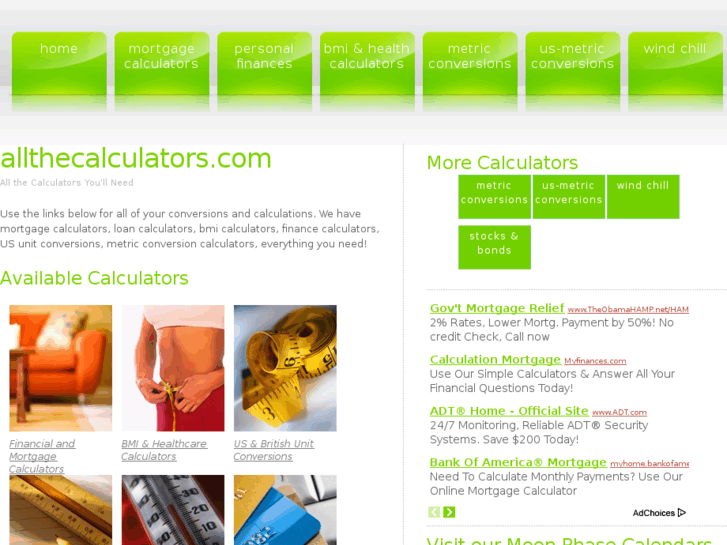 www.allthecalculators.com