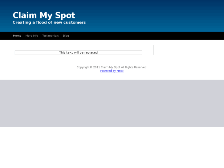 www.claimmyspot.com