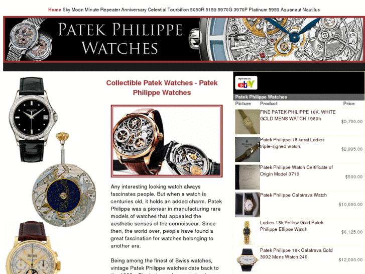 www.collectiblepatekwatches.com