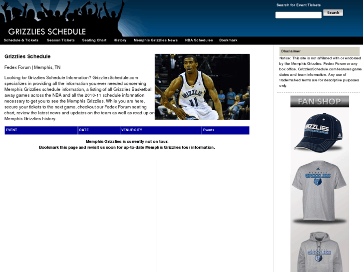 www.grizzliesschedule.com