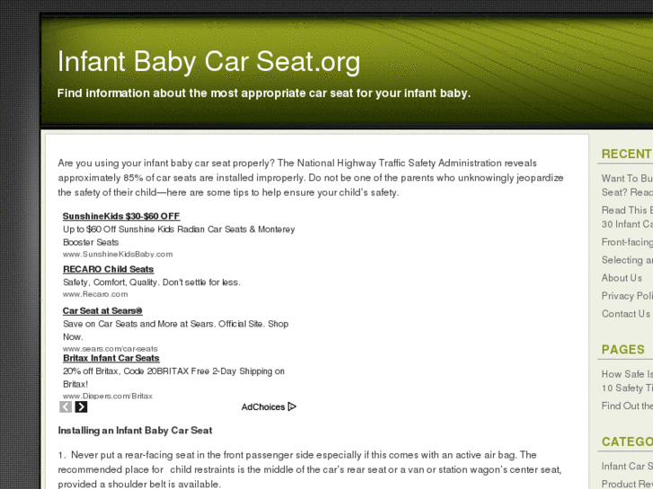 www.infantbabycarseat.org