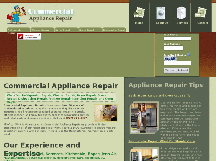 www.commercialappliancerepair.net