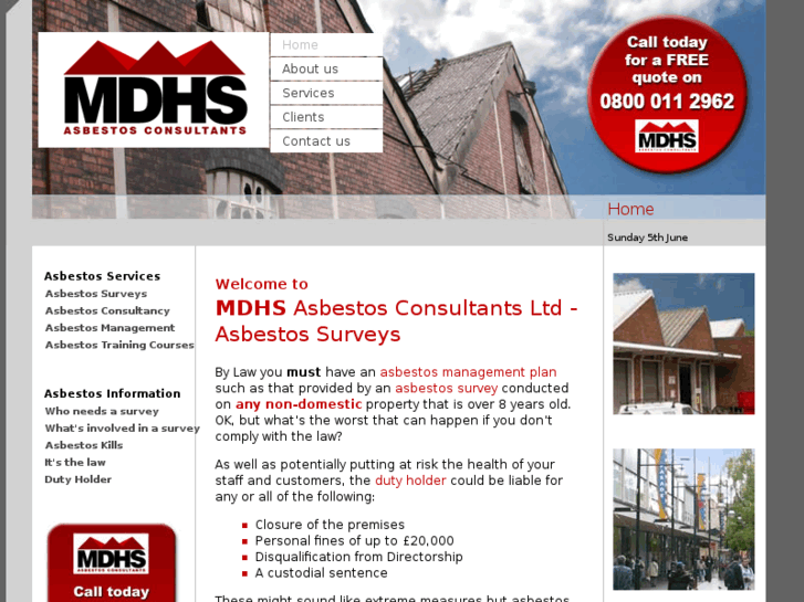 www.mdhsasbestosconsultants.com