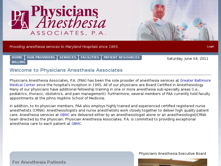 www.physiciansanesthesia.com