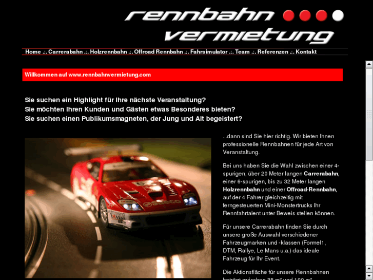 www.rennbahn-vermietung.com