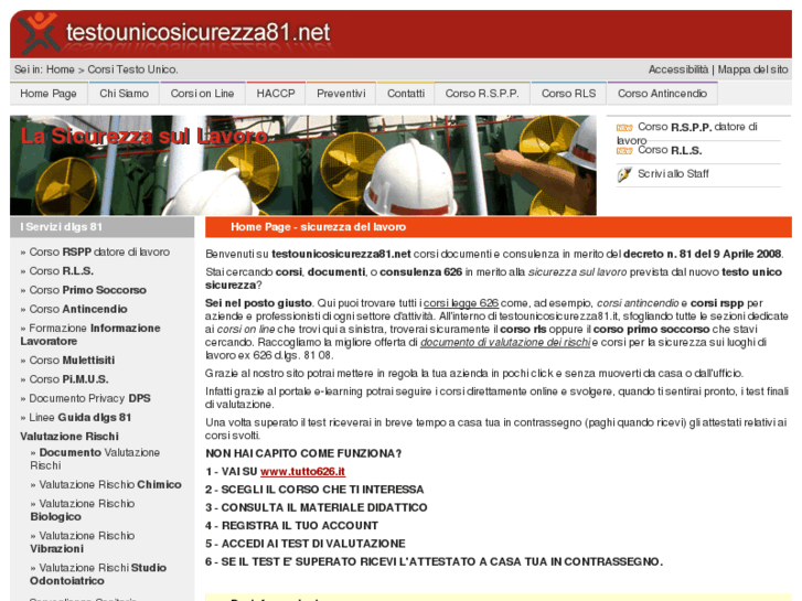 www.testounicosicurezza81.net