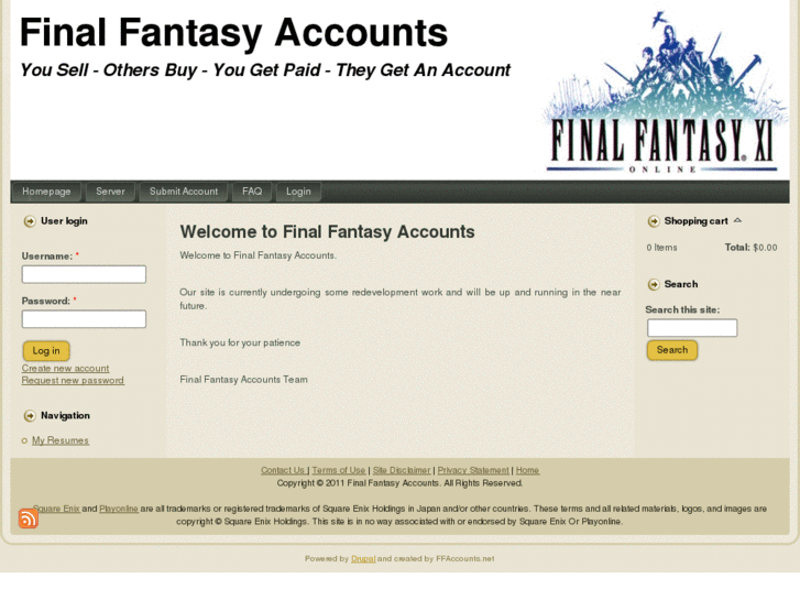www.finalfantasyaccounts.net