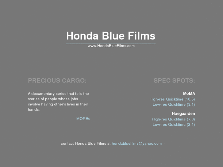 www.hondabluefilms.com