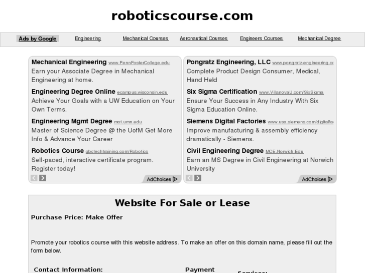 www.roboticscourse.com