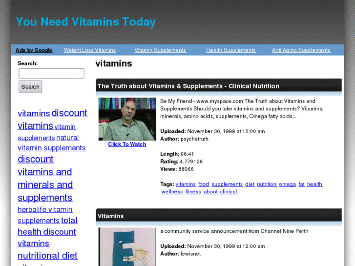 www.youneedvitaminstoday.info