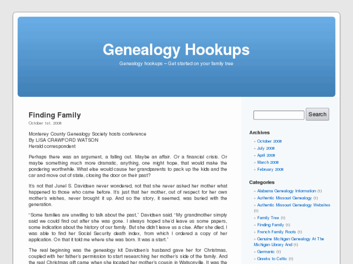 www.genealogyhookups.com