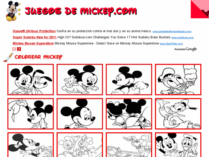 www.juegosdemickey.com