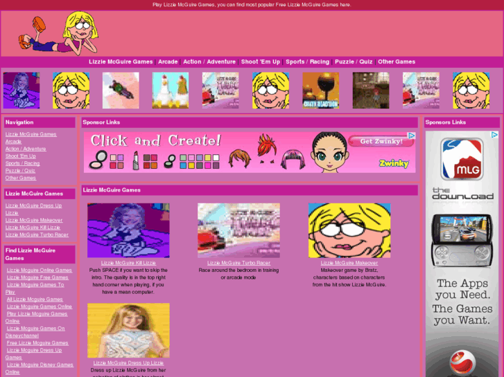 www.lizzie-mcguire-games.com