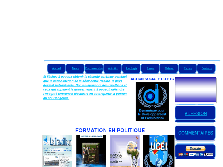 www.partitravaillistecongolais.com