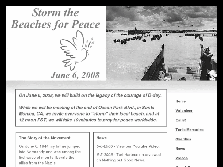 www.stormthebeachesforpeace.com