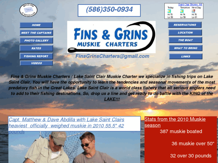 www.finsandgrinsmuskiecharters.com