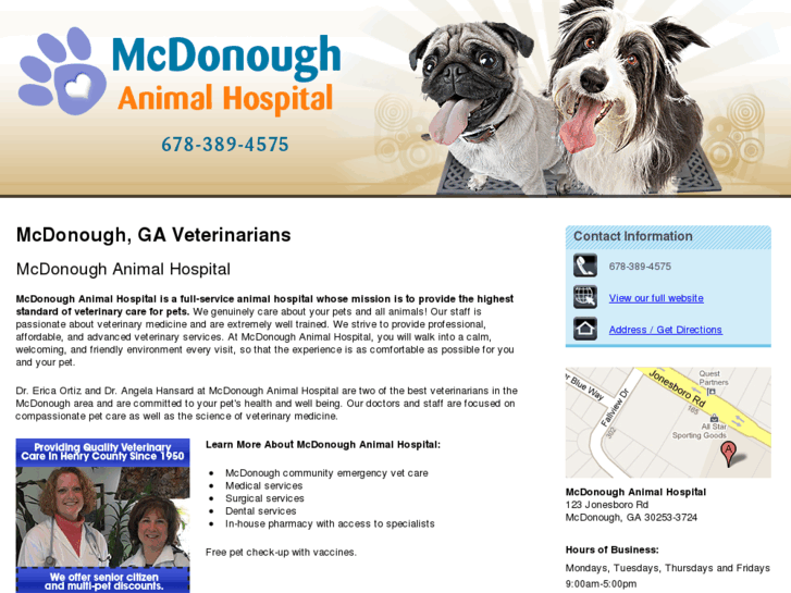 www.mcdonoughveterinarian.com