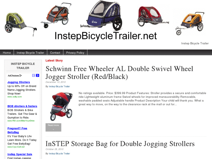 www.instepbicycletrailer.net