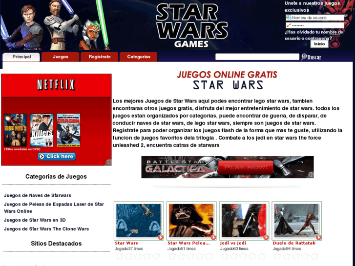 www.juegosdestarwars.org