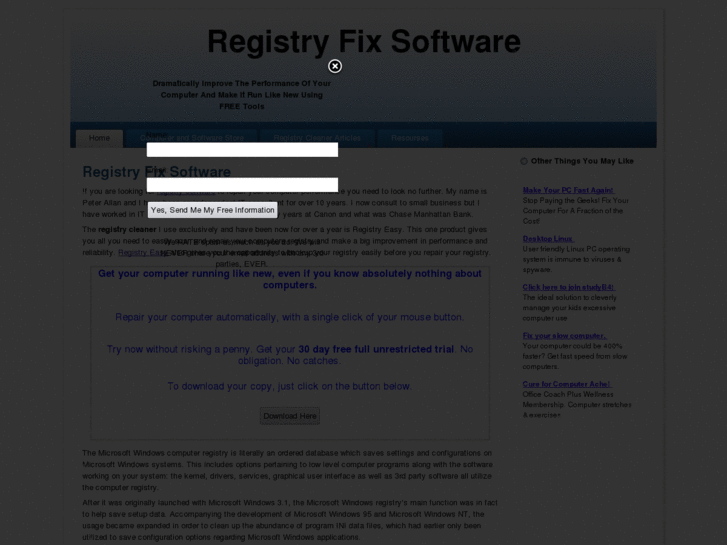 www.registryfixsoftware.net