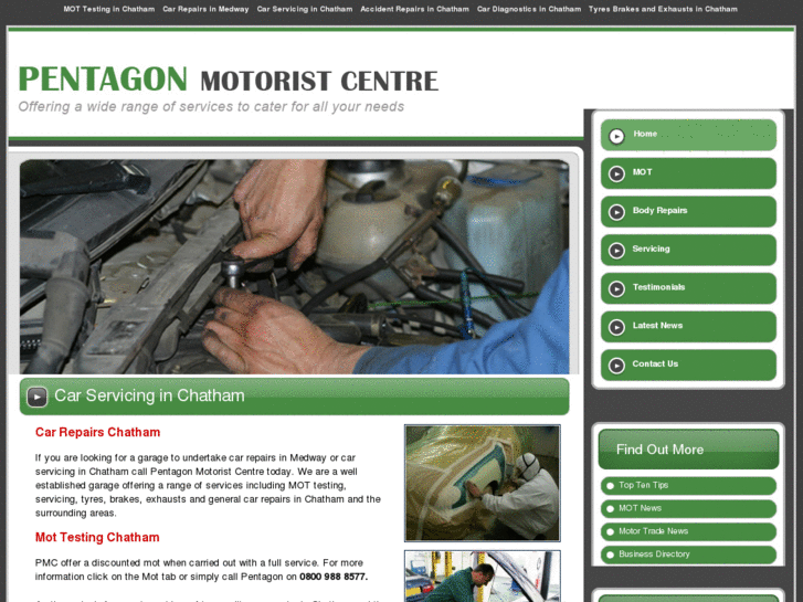 www.pentagonmotoristcentre.com