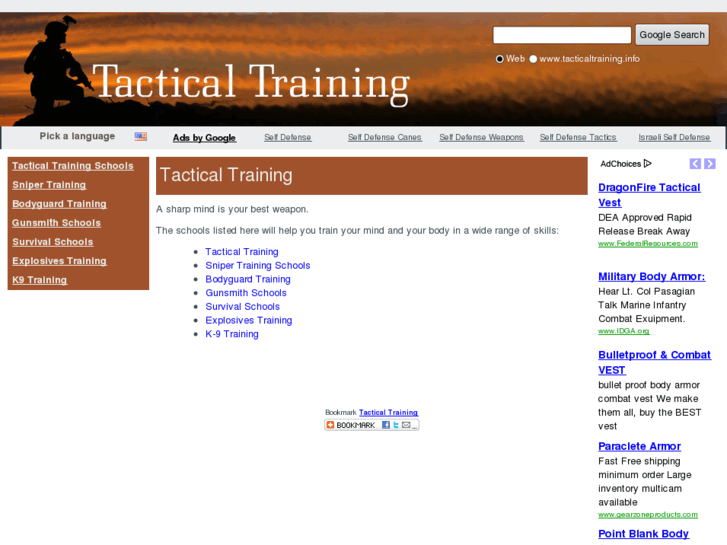 www.tacticaltraining.info
